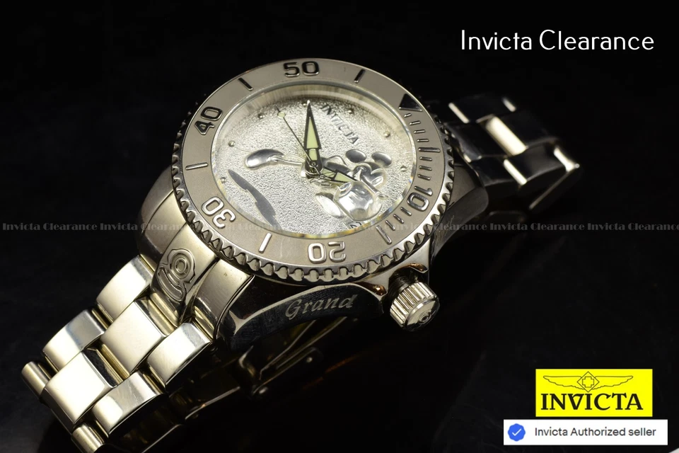 EXTREME RARE Invicta Disney 38mm GRAND DIVER Automatic Silver Dial Ladies Watch - Image 3 of 4