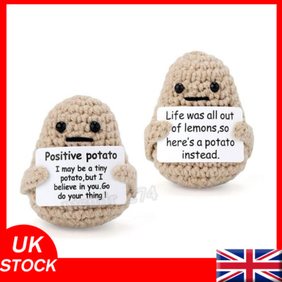 Poupée De Pomme De Terre Joyeuse Tricotée Au Crochet De 3 Pouces Parfaite Pour Remonter Le Moral Generique