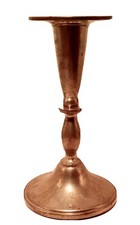 Vintage Pewter Candlestick Queen Art Danish Quality Handmade 6  Tall 316