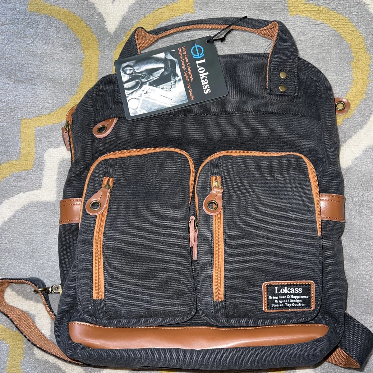 Lokass Similar To Fjallraven Kanken No. 2 Backpack Navy Blue Heavy Laptop Bag