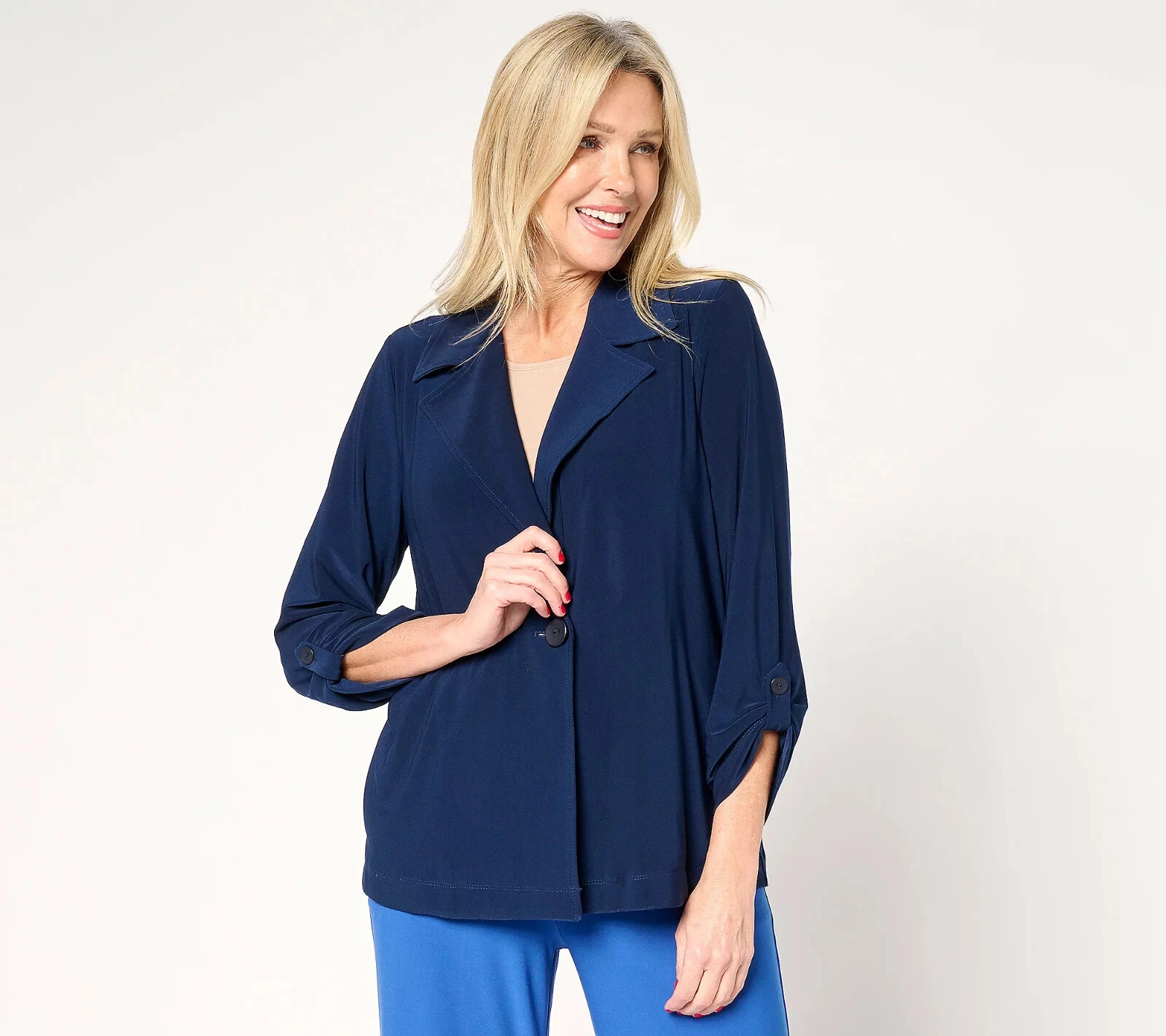 GRAVER Susan Graver LK Luxe Regular Notch Collar Jacket A677191