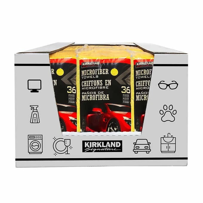 Estuche para toallas de microfibra Kirkland, 324 unidades, AZUL/AMARILLO - ¡Envío gratuito!~! Foto 2 de 4