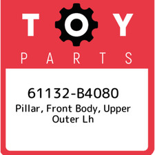 61132-B4080 Toyota Pilar, carrocería delantera, exterior superior lh 61132B4080, nuevo original OE