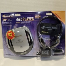 Memorex Personal CD Player MD6250CP Car Kit Included Stereo Headphone's