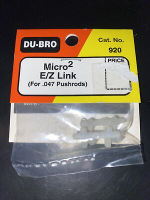 Du-Bro 920 Micro E/Z Link for .047 Pushrods Pkg of (2)