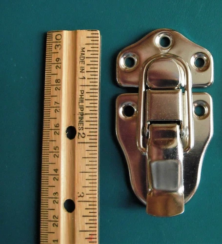  For some Gibson + Fender case latches, brass  large one, w / rivets draw latch
