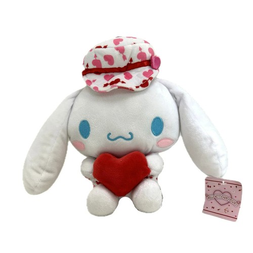 Hello Kitty Plush Toy Valentine's Cinnamoroll 9 inch with Heart NWT by Sanrio - 第 1/1 張圖片
