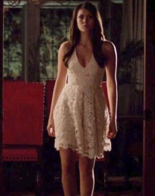 FRENCH CONNECTION ASO THE VAMPIRE DIARIES ELENA GILBERT Lace Dress US 4 UK  8 | eBay