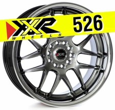 Xxr 526 18x9 5x114.3 5x120 35 Chromium Black Wheels Set Of 4