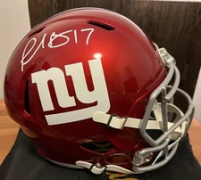 Plaxico Burress Auto / Signed Full Size Replica Speed Helmet New York Giants