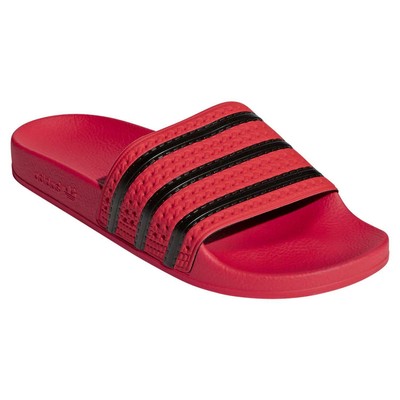 RED ADILETTE SLIDERS SANDALS BEACH 