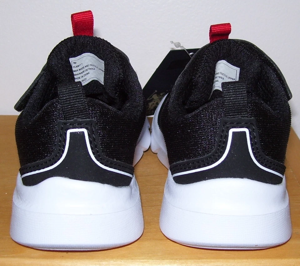 学步男孩美国 POLO ASSN 黑色白色飞行 t 运动鞋 7 码 — 第 4/4 张图片