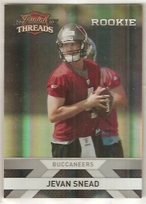 Jevan Snead Buccaneers Mississippi 2010 Panini Threads RC SILVER HOLO 151/250