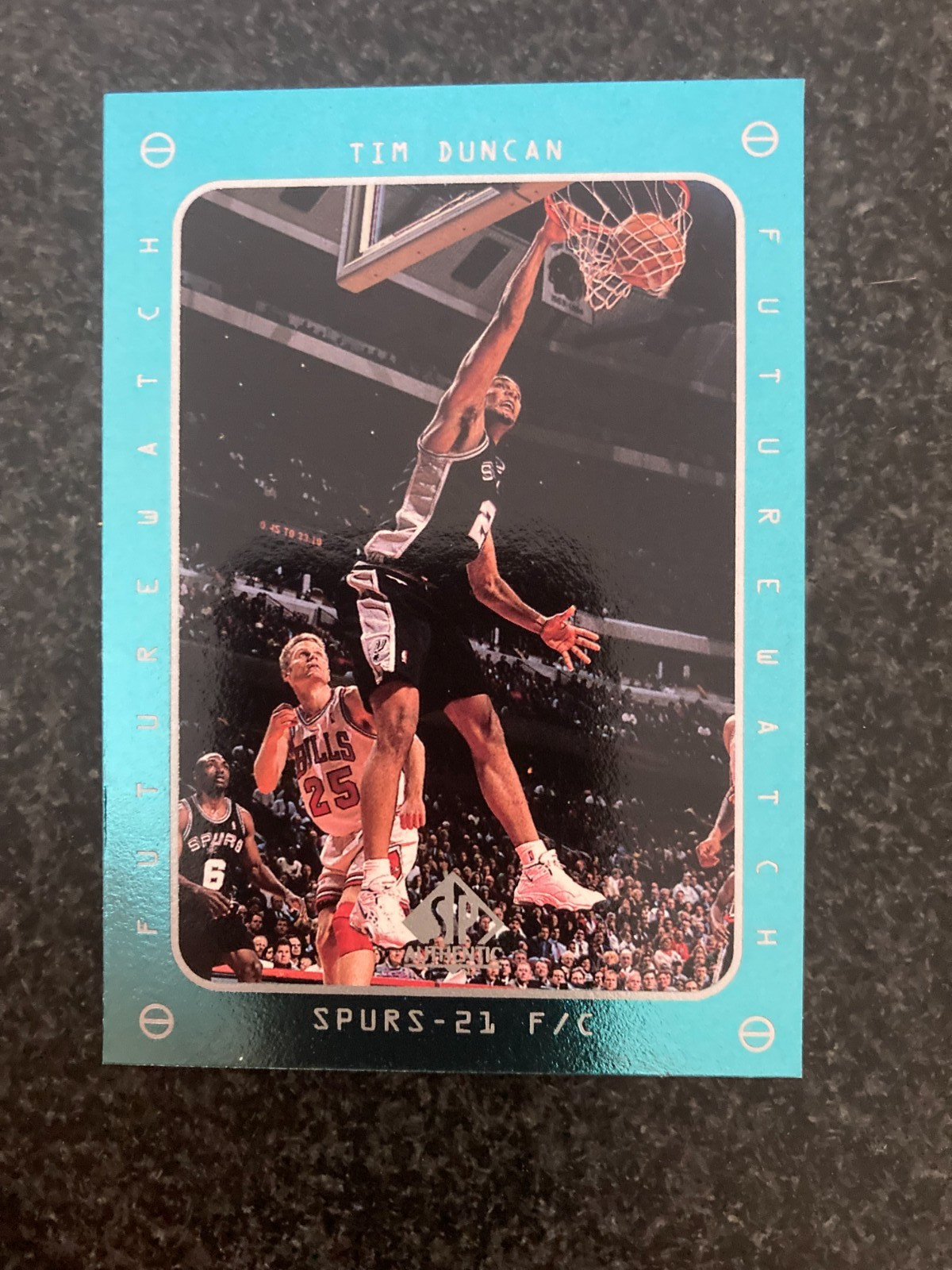 1997-98 SP Authentic #165 Tim Duncan RC Rookie Spurs B25