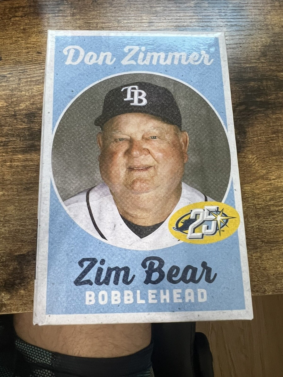 Don Zimmer ZIM BEAR Bobblehead 4/2/2023 & Magnet Schedule Tampa Bay Rays SGA