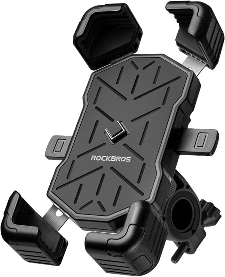 ROCKBROS Soporte para Teléfono Bicicleta Liberación Rápida MTB Bicicleta 360° Giratorio Soporte para Teléfono Foto 2 de 4