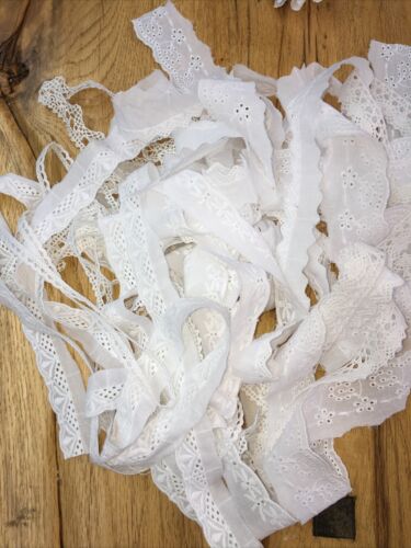 Vintage Cotton Lace Bundles 10 Meters Assorted Widths And Designs Fab Quality. - Picture 1 of 1