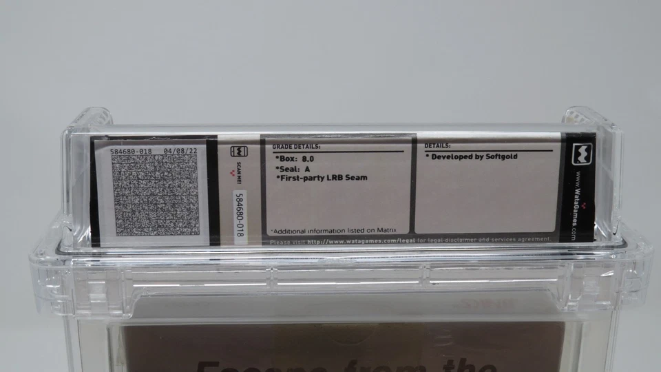 Brand New Unopened Jinks Atari 7800 Sealed Video Game! Wata Graded 8.0 Seal A - Image 4 of 4