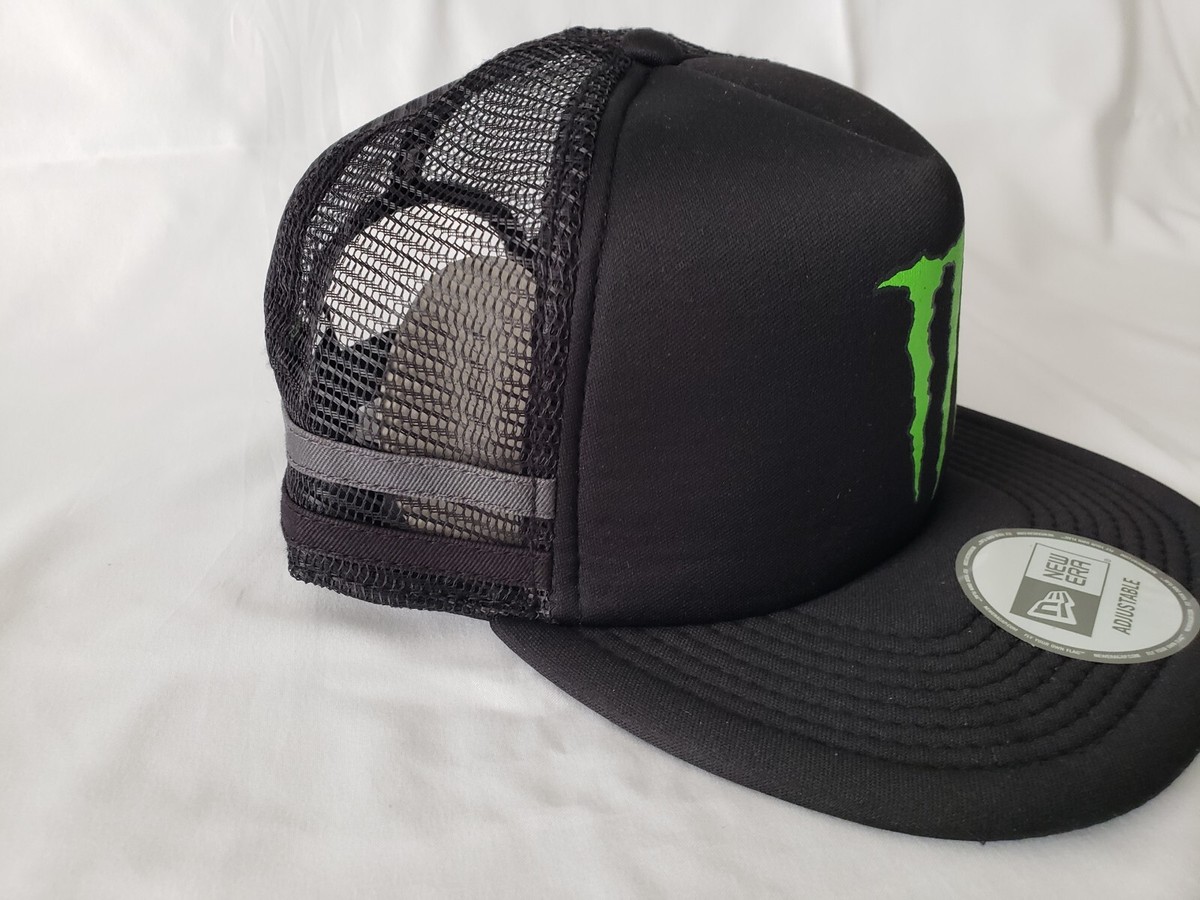 OSFM Flex fit Monster Energy Trucker Mesh Snapback Hat Black Racing MX SXS Cap Monster Energy, Sponsored Athlete, Only Hat main image 3
