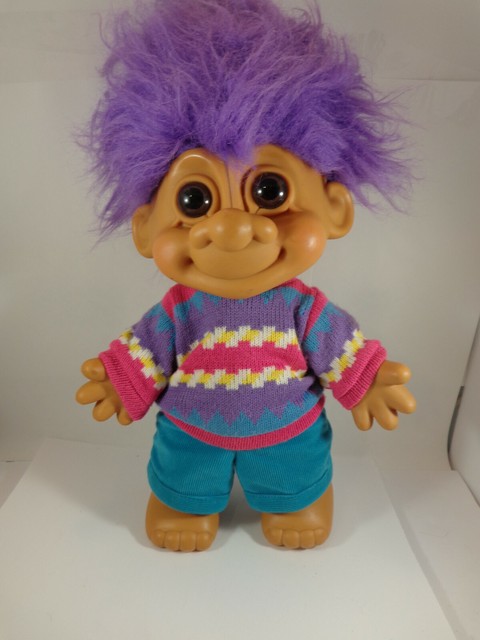 purple troll doll