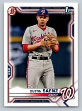 2021 Bowman #BDC-14 Dustin Saenz   Washington Nationals