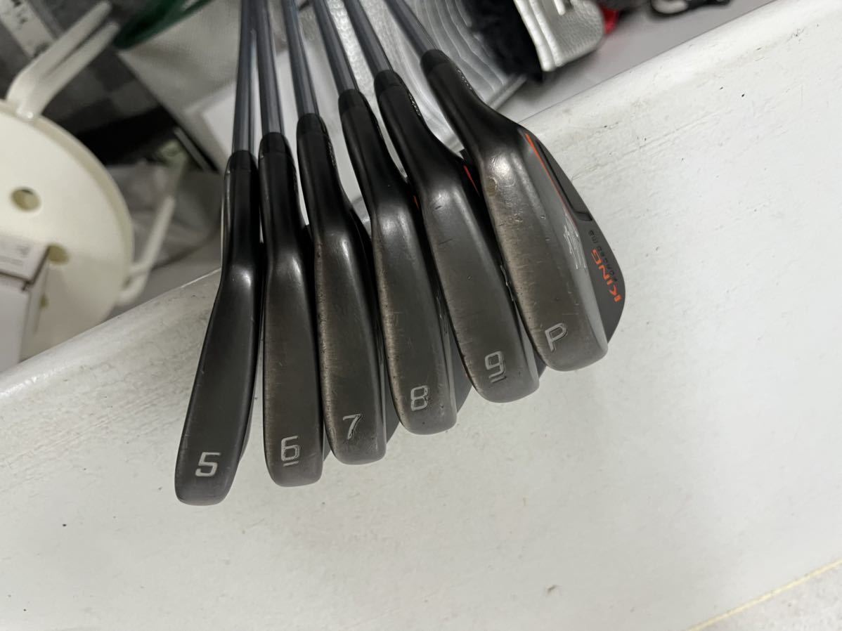 Golf Iron Set Cobra KING FORGED BLACK MB Dynamic Gold S200