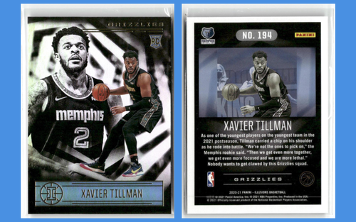 XAVIER TILLMAN Rookie Lot - 14 Cards - Prizm Auto, Select, Optic, Grizzlies RCs - Picture 16 of 16