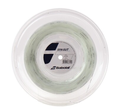 Babolat Syngut 1.25mm 660ft 200m Tennis Racket String Reel White 186316