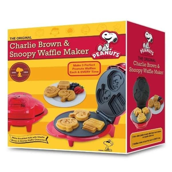 Máquina de waffle Smart Planet Peanuts Snoopy & Charlie Brown do Japão - Imagem 3 de 4