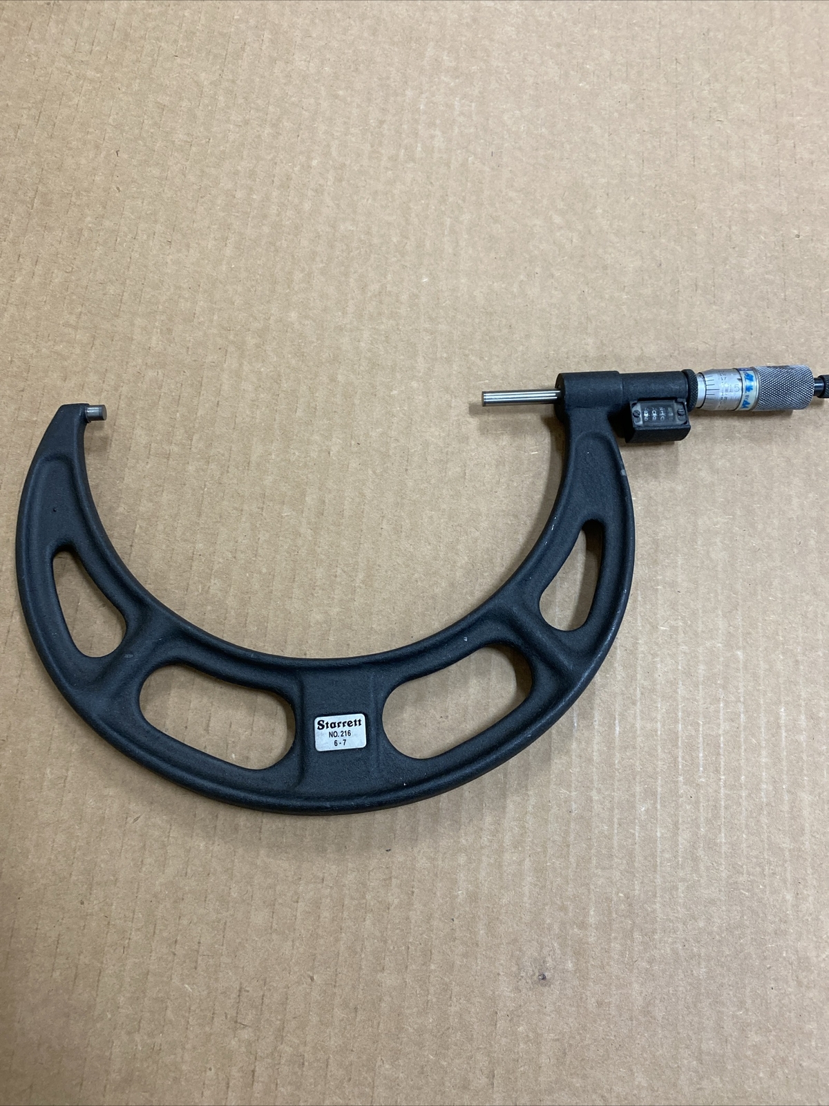 Starrett 216 67" Carbide Tipped Micrometer W/ Counter eBay
