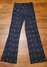 Vintage SNOB Made In Yugoslavia Corduroy Embroidered Flare Pants 70s