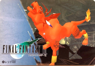 Red XIII FINAL FANTASY VII FF7 SQUARE japanese 1997 card
