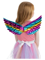 Smiffys Regenbogen Glitzer Einhorn FlüGel Kinder KostüM ZubehöR MäRchen Buch Tag
