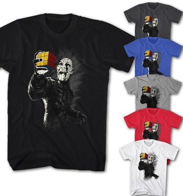  Herren T-shirt Pinhead Rubik Cube Hellraiser Horror Movie Neu S-5XL PH8215 