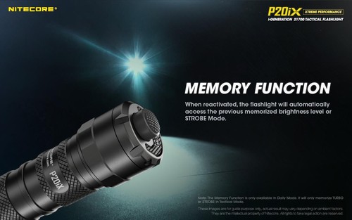 Linterna táctica recargable USB Nitecore P20iX 4000 lúmenes con adaptador de CA USB - Imagen 8 de 12