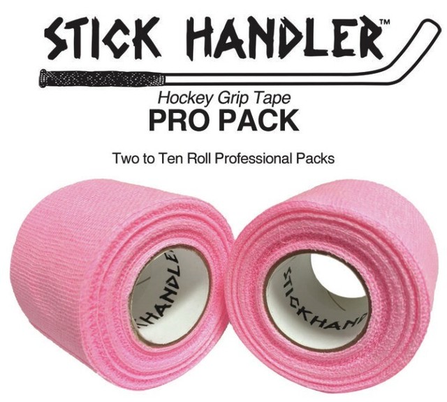 STICK HANDLER Professional Hockey Grip Tape Pro Pack (Pink Two Pack