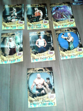 LOT OF 7 WWE 2002 DIVAS ..MINI POSTERS LESNER & HEYMAN, HOGAN ,ROCK,HARDYS,ANGLE