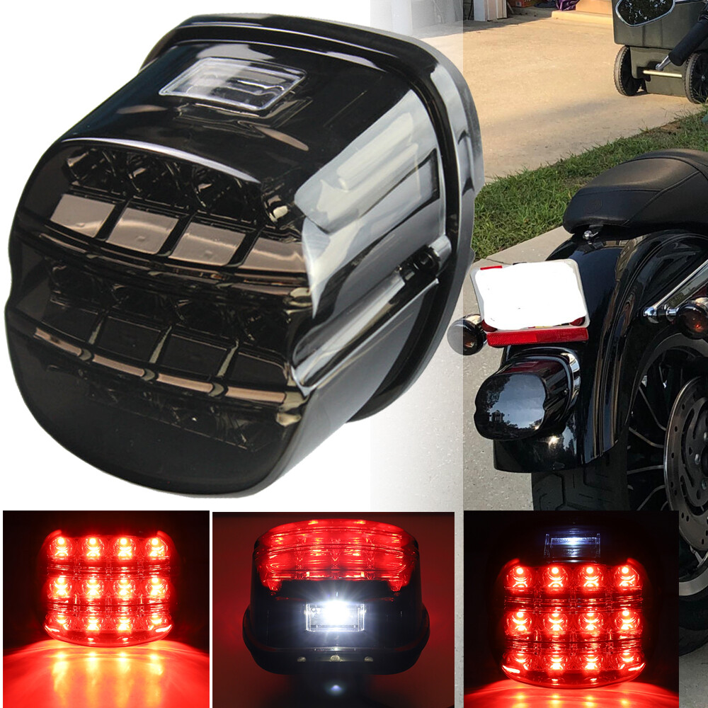 新品未使用　ハーレー用テールライト　レプリカ Harley DUO FLH Smoke Lens Tail Brake Stop Lamp LED Light For Harley XL FLH FX FXR