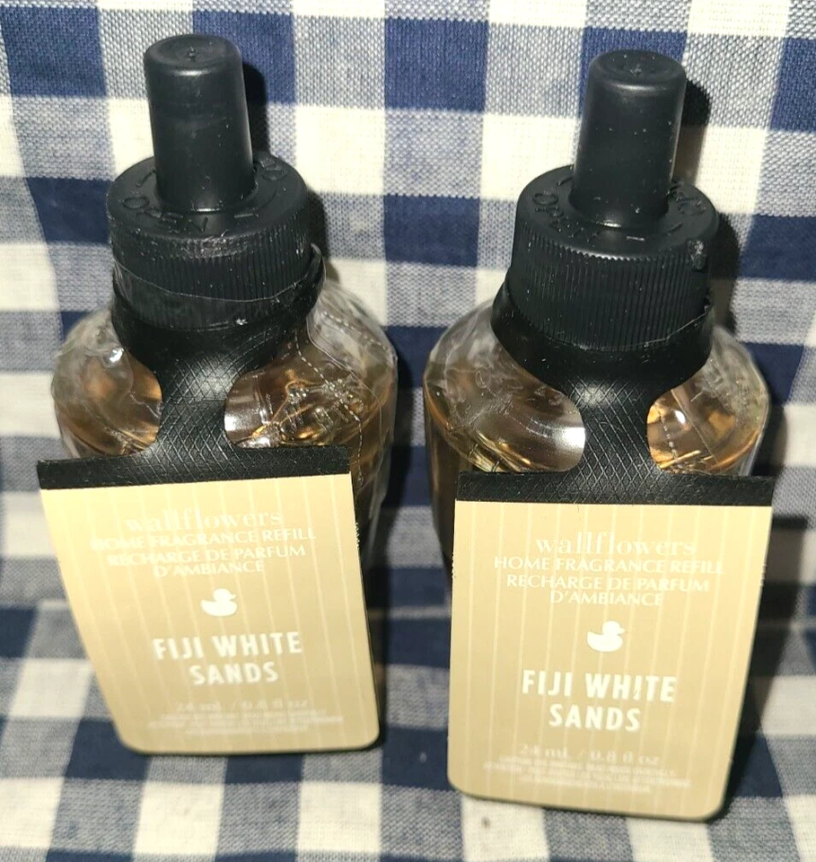 ALL NEW 2-Pack FIJI WHITE SANDS Wallflower Refill Bulbs SEALED Bath & Body Works