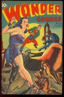 Wonder Comics #12 Very Nice Good Girl Cover Golden Age Nedor Comic 1947 FN