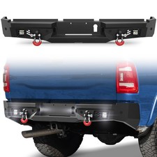Rear Bumper For 2019-2026 Dodge Ram 2500 Ram 3500 With Led Lights Sensor Holes Rear Bumper For 2019-2026 Dodge Ram 2500 Ram 3500 With Led Lights Sensor Holes