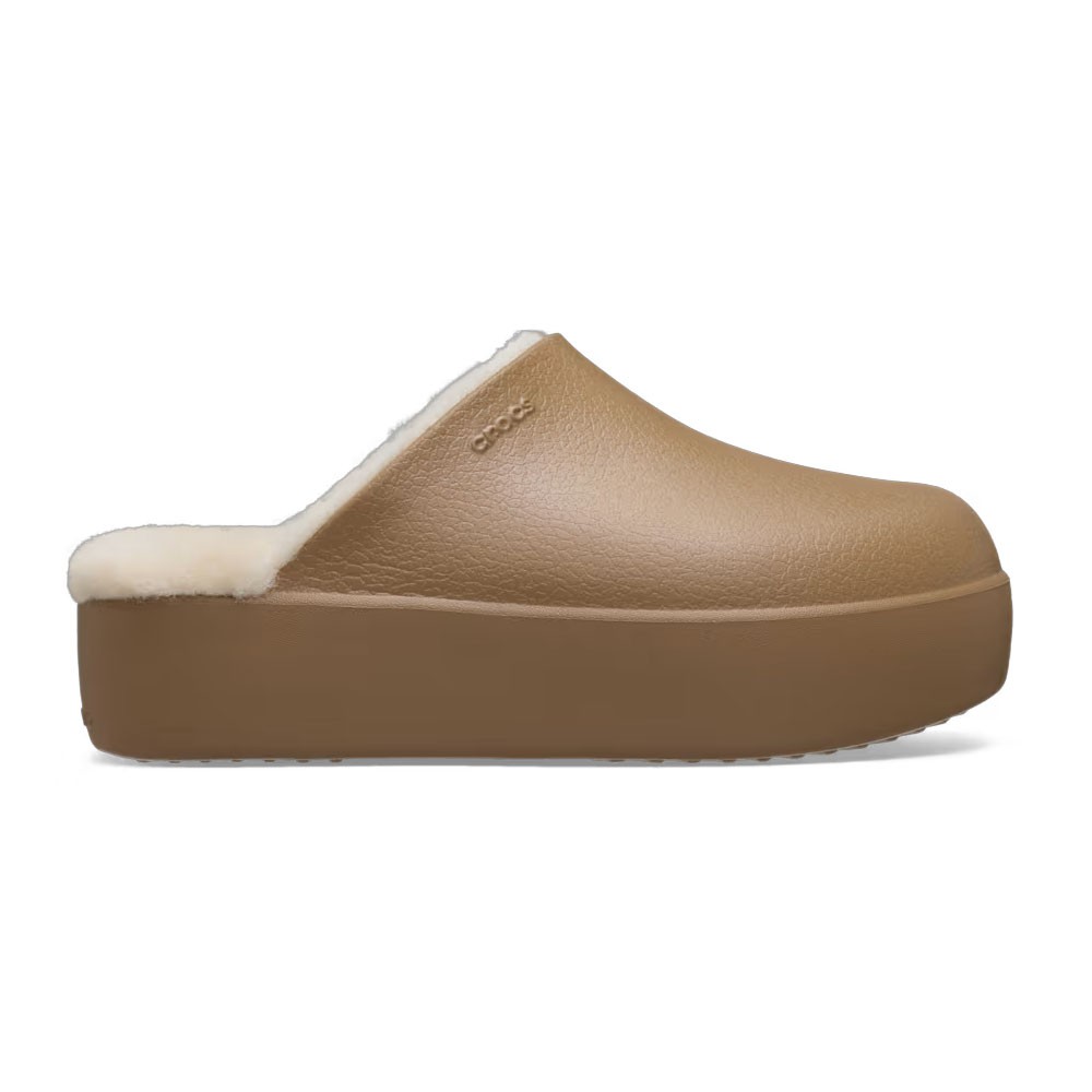 New CROCS Womens DYLAN PLATFORM LINED CLOG 212770-2MZ SEPIA US W 5