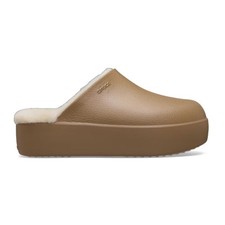 New CROCS Womens DYLAN PLATFORM LINED CLOG 212770-2MZ SEPIA US W 5-9