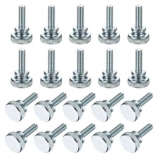 M4 x 12mm 20Pcs Knurled Thumb Screws with Shoulder Grip Knobs for TV Monitor