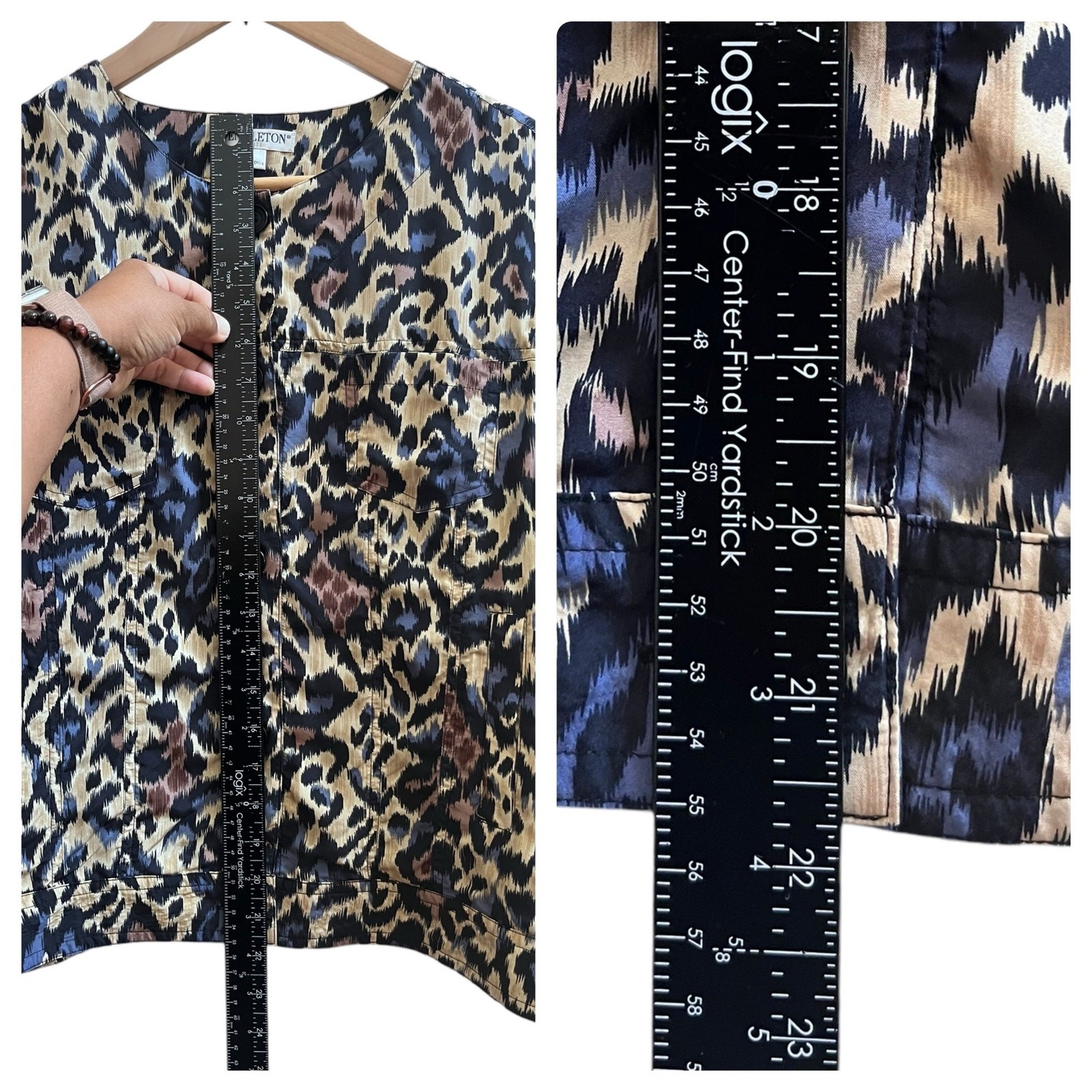 Pendleton Silk Print Button Closure Lightweight J… - image 8