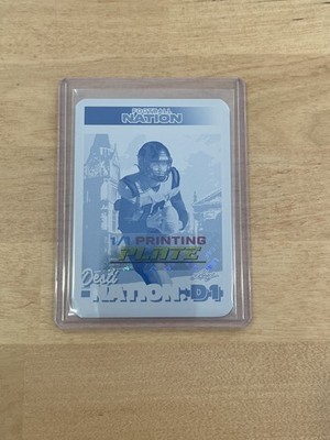 DJ Bordeaux 2025 Leaf Football Nation 1/1 Printing Plate