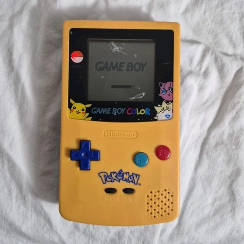 Nintendo Gameboy Color Pokemon Pikachu Edition Console *TESTED WORKS*