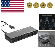 7.1 USB Surround Sound Card- 48KHz-384KHz Sample Rate for Headphones, Full Al...