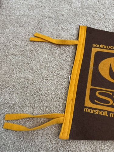 Vintage Minnesota Southwest State University Wimpel volle Größe 29x12 mit Quasten - Bild 2 von 7