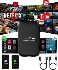 Wireless CarPlay Android Auto Adapter Smart AI Box Android 12.0 Video YouTube Ne